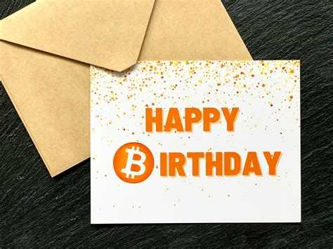 Happy Birthday Card Bitcoin Birthday Card Crypto Birthday .